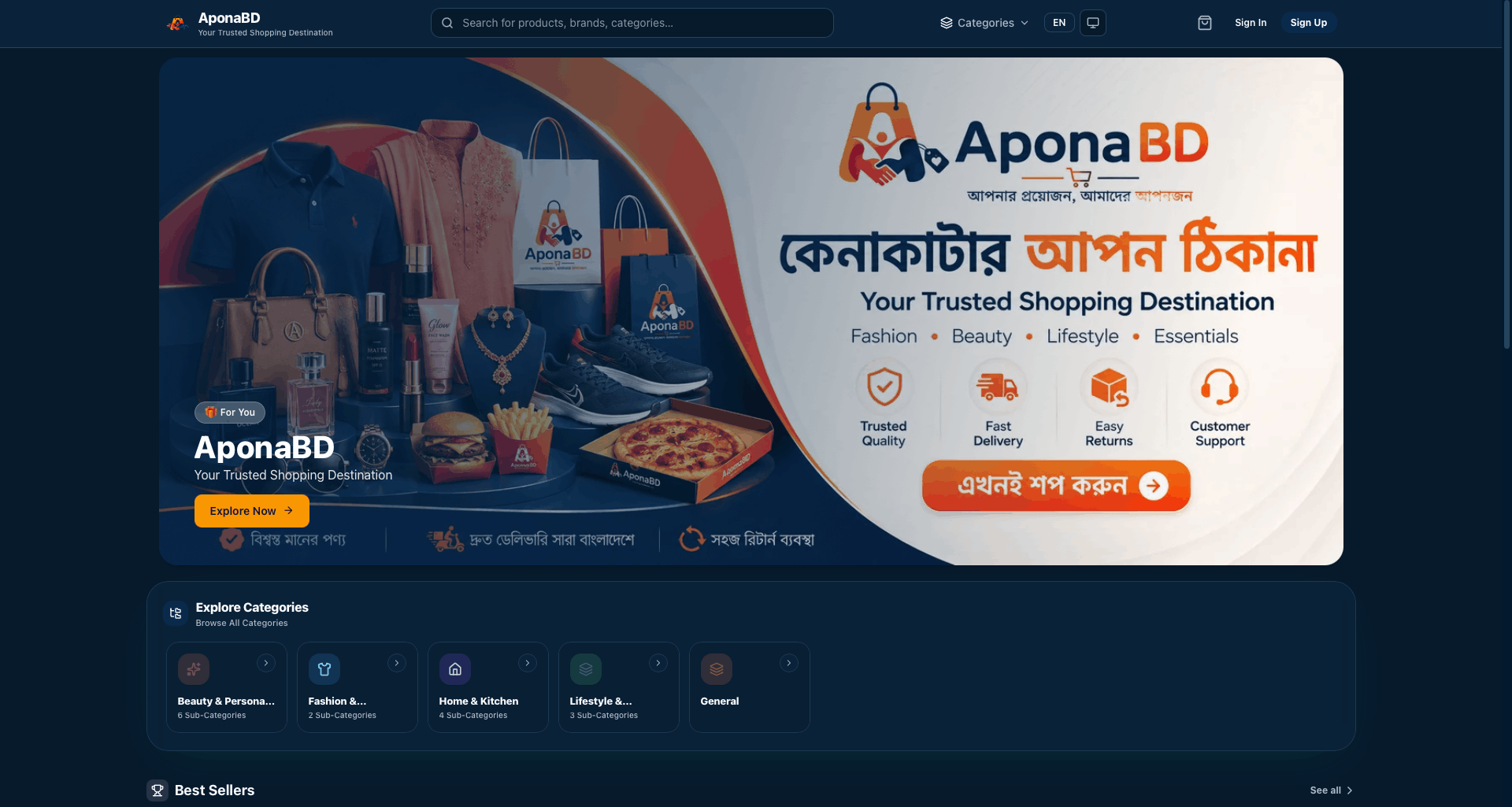 AponaBD | Full-Stack E-Commerce Platform preview